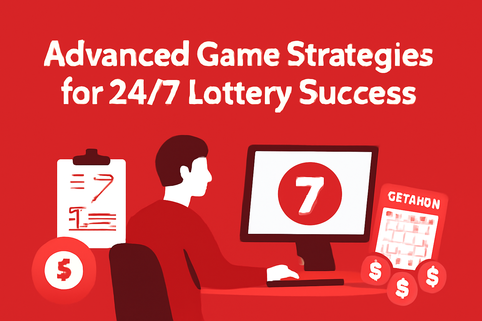 An informative scene focusing on security tips for 247 Lottery accounts.