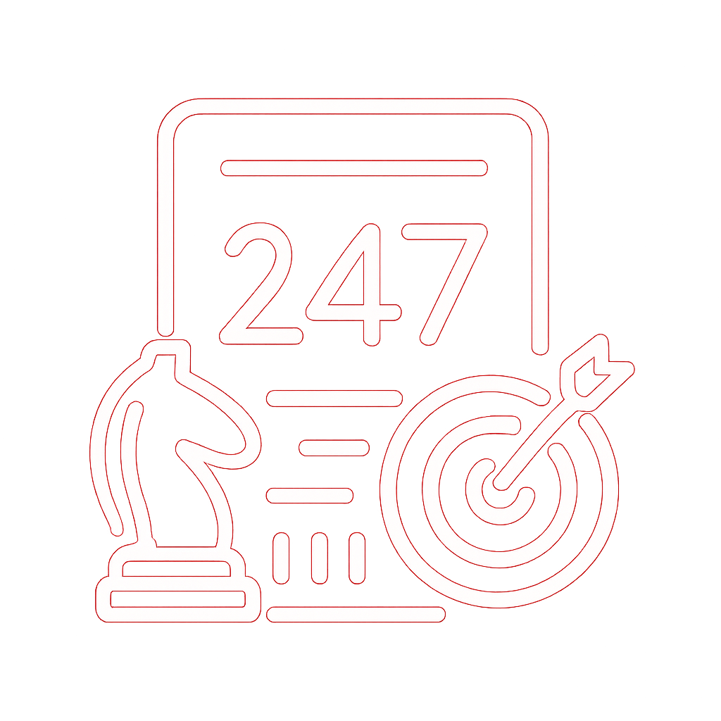 An icon representing secure account tips for 247 Lottery.