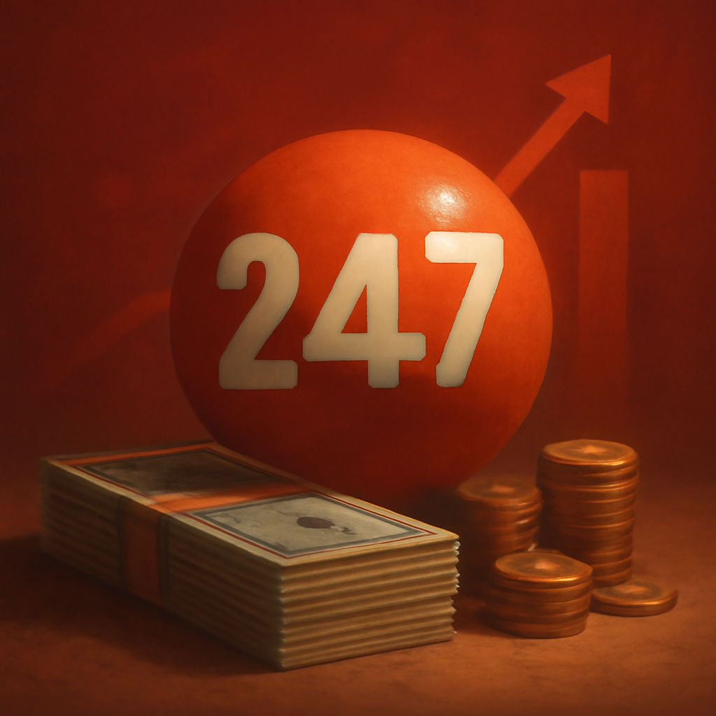 An icon representing secure account tips for 247 Lottery.