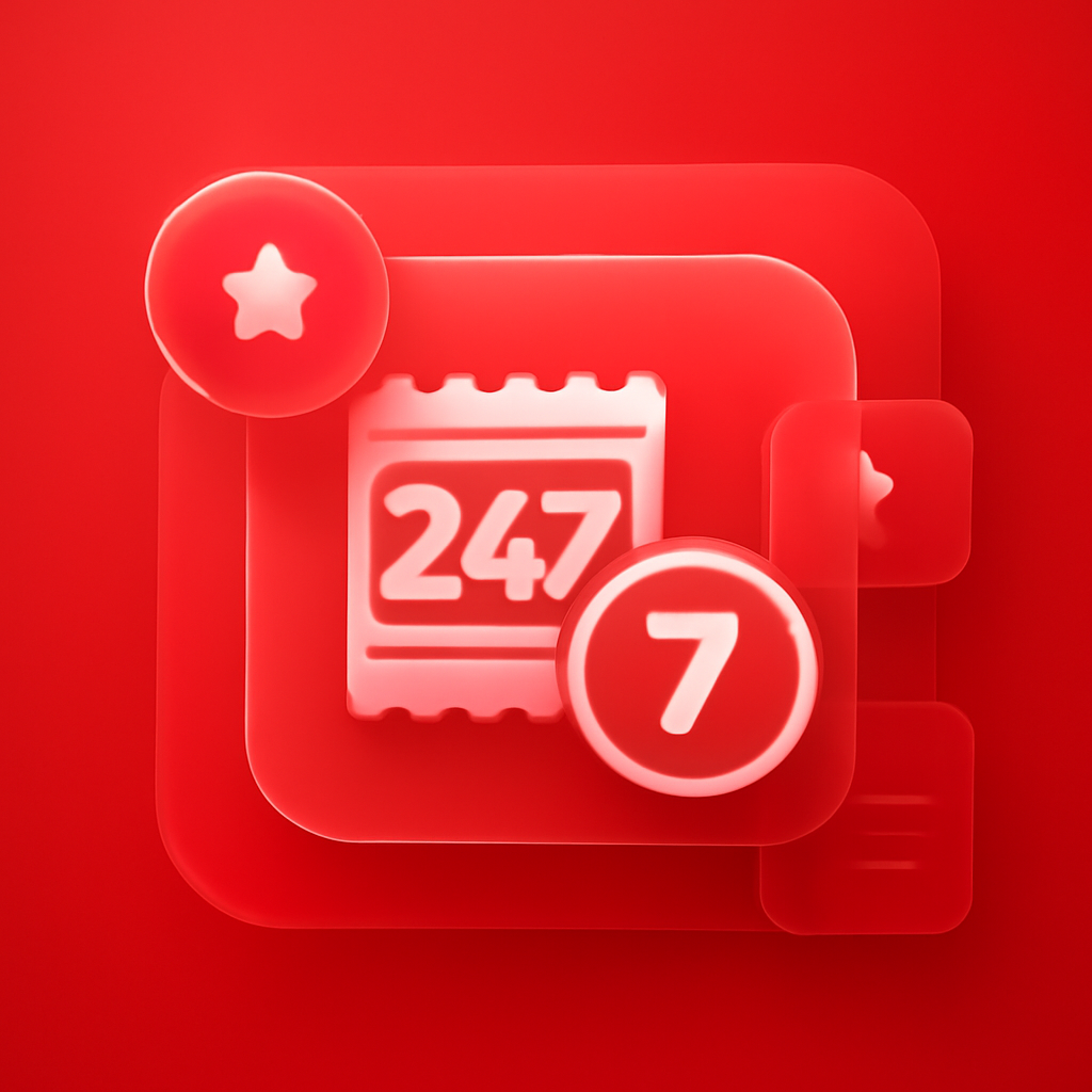 Illustration explaining 247 Lottery app usage tips.