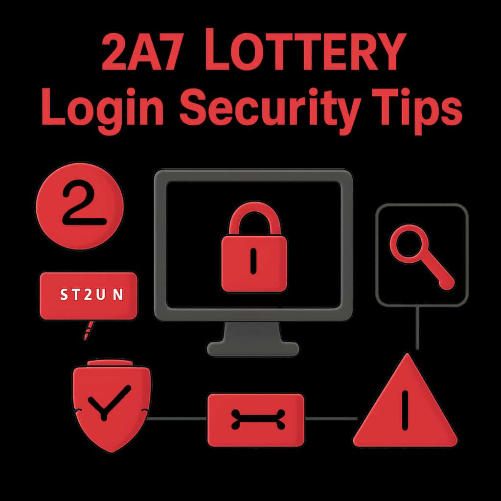 Diagram illustrating security measures for 247 Lottery login.