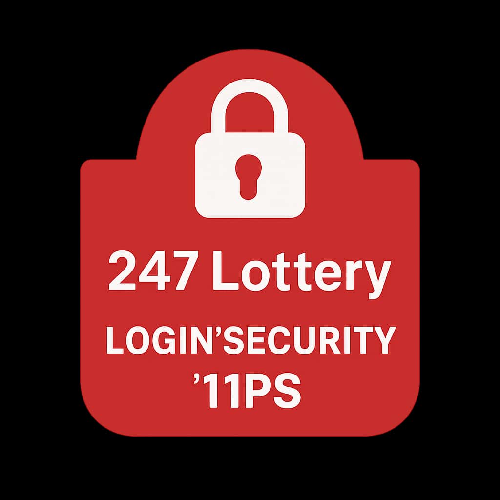Icon depicting 247 Lottery Login Security Tips with a professional design.