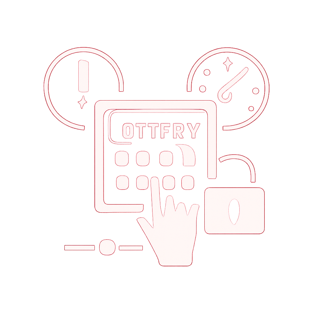 Educational diagram outlining troubleshooting steps for the 247 Lottery app.