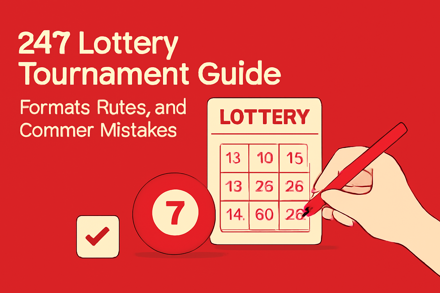 Informational scene about using the 247 Lottery app.