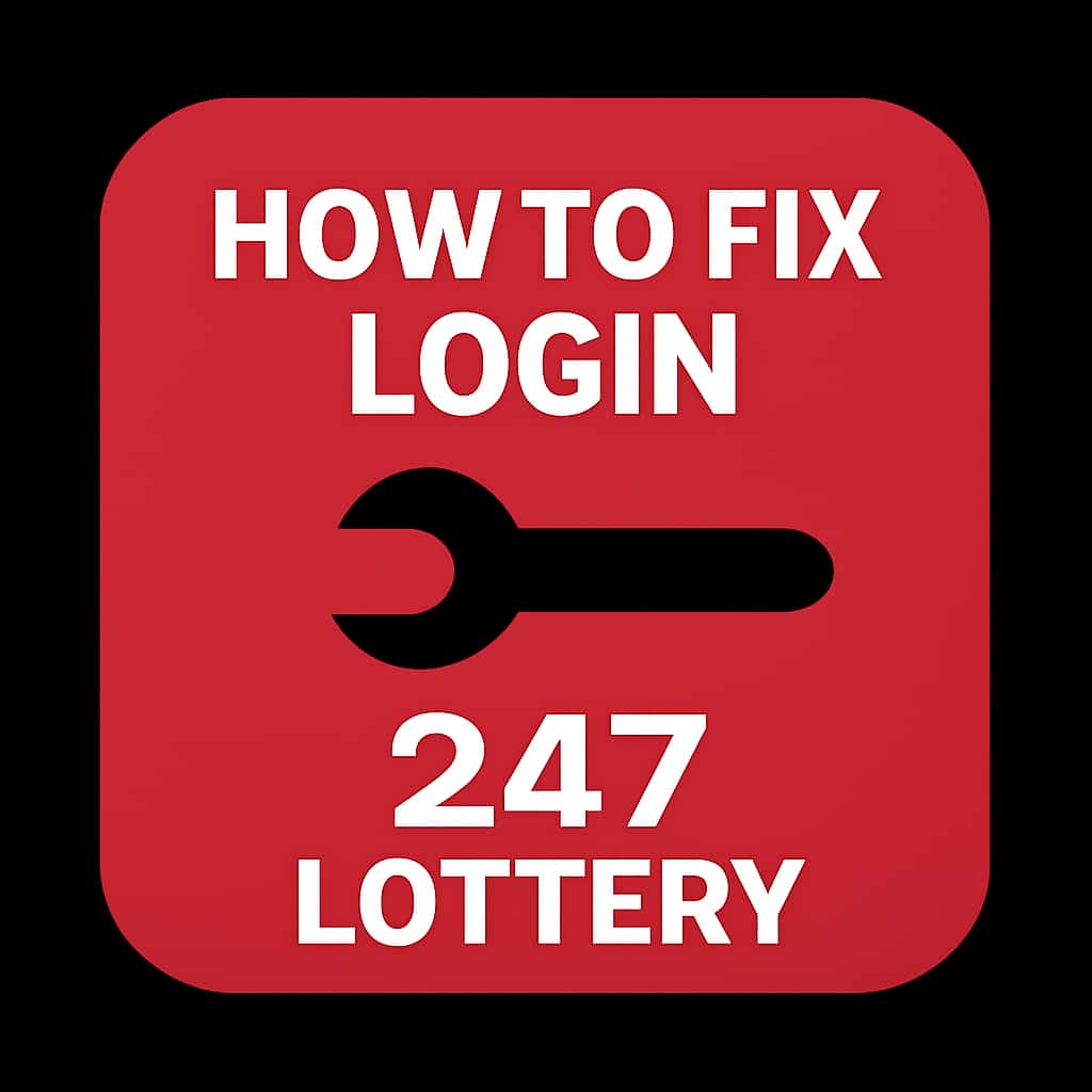 Icon representing support for 247 Lottery login issues.