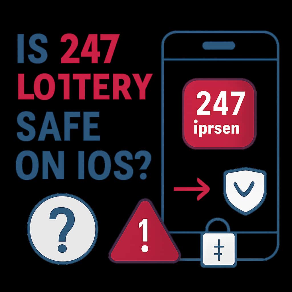 Diagram illustrating the security measures of the 247 Lottery app on iOS.