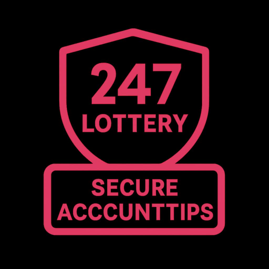 An icon representing secure account tips for 247 Lottery.